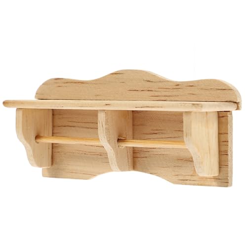 BESPORTBLE Wandregal Aus Holz Für Schlafzimmer Und Wohnzimmer Zubehör Für Miniaturmöbel Und Puppenmöbel Accessoires BESPORTBLE Wandregal Aus Holz Für Schlafzimmer Und Wohnzimmer Zubehör Für Miniaturmöbel Und Puppenmöbel Accessoires von BESPORTBLE