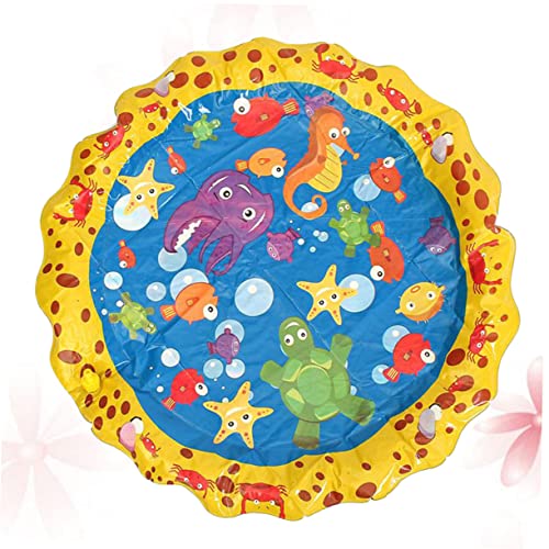 BESPORTBLE PVC Wasserspielmatte Bunte Spritzpad Für Junge Mädchen Wasserspielzeug Für Garten Und Pool Sicher Und Lustig Zum Spielen Im Freien Aufblasbar Und Tragbar BESPORTBLE PVC Wasserspielmatte Bunte Spritzpad Für Junge Mädchen Wasserspielzeug Für Garten Und Pool Sicher Und Lustig Zum Spielen Im Freien Aufblasbar Und Tragbar von BESPORTBLE