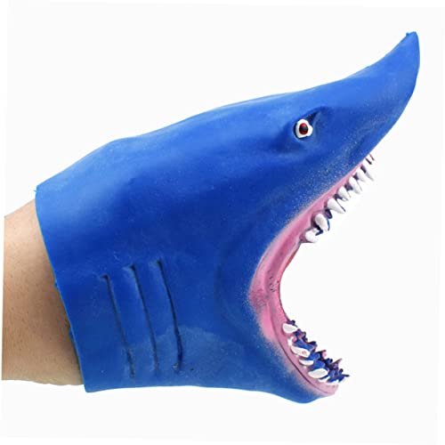 BESPORTBLE Weiche Blaue Handpuppe aus Flexiblem Kunststoff Realistische Tier Handpuppe für Interaktives Rollenspiel Kindgerechtes Storytelling für Jungen und Mädchen Fördert Kreativität und von BESPORTBLE