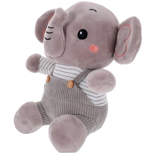 BESPORTBLE Weiches Cartoon Plüschtier Elefant mit Rucksack Beruhigendes Kuscheltier für Neugeborene und Kleinkinder Schadstofffrei Geruchlos für Sofa Auto Bett und von BESPORTBLE