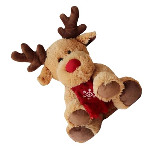 BESPORTBLE Weihnachtliche Elchpuppe Plüschfigur Weihnachtsdeko Festliche Elch Dekoration für Party Geschenkidee für Kindergeburtstag und Freunde von BESPORTBLE