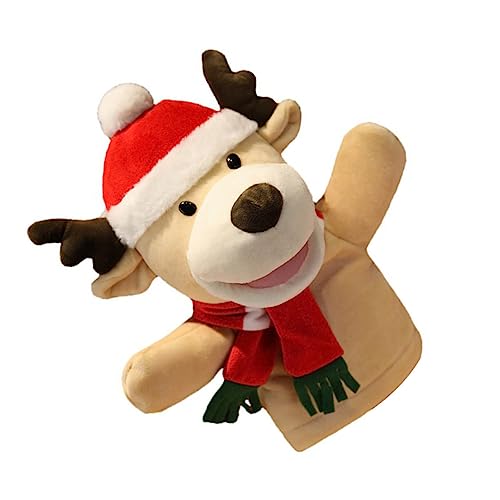 BESPORTBLE Weihnachtliche Handpuppe Rentier aus Weichem Baumwollmaterial Liebevolles Cartoon Design Interaktives Fingerspielzeug für Eltern Junge Mädchen Aktivitäten und Erzählerisches BESPORTBLE Weihnachtliche Handpuppe Rentier aus Weichem Baumwollmaterial Liebevolles Cartoon Design Interaktives Fingerspielzeug für Eltern Junge Mädchen Aktivitäten und Erzählerisches von BESPORTBLE