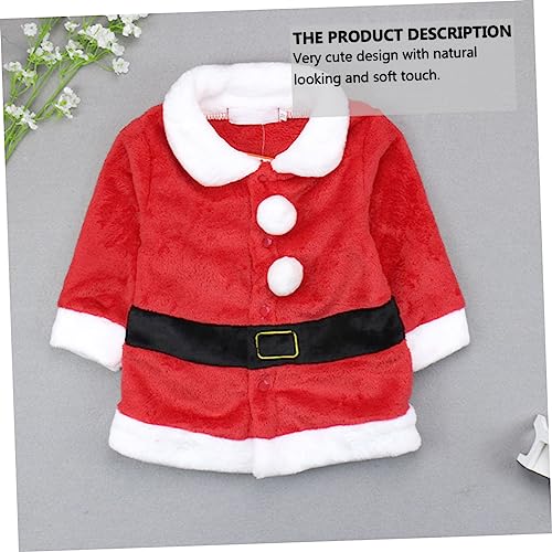 BESPORTBLE Weihnachtliches Kinderkostüm Teilig mit Mütze Weicher Flauschiger Winteranzug Hautfreundlich und Warm Festliches Santa Design für Jungen und Mädchen von BESPORTBLE