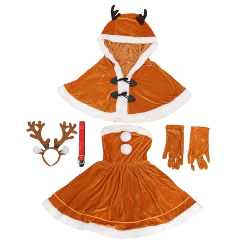BESPORTBLE Weihnachtskostüm Damen Elch Beauty Kleid Cosplay Festliches Nikolaus Outfit Komfortabel Warm Für Weihnachtsfeier Weihnachten Party BESPORTBLE Weihnachtskostüm Damen Elch Beauty Kleid Cosplay Festliches Nikolaus Outfit Komfortabel Warm Für Weihnachtsfeier Weihnachten Party von BESPORTBLE
