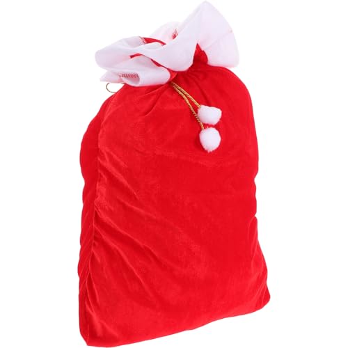 BESPORTBLE Weihnachtsmann-Kordelzugbeutel Heiligabend Tasche Dekorationen Jumbo favorisieren weihnachtsmannsack Weihnachtsmann Geschenktasche Santa Kordelzug Weihnachtssäckchen aus Samt Stoff von BESPORTBLE