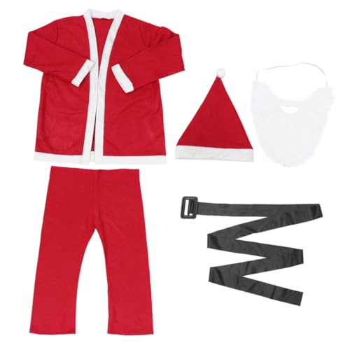 BESPORTBLE Weihnachtsmannkostüm Herren Cosplay Kostüm Weichem Vliesstoff Festliche Santa Kleidung für Erwachsene für Weihnachtsfeiern und Karneval BESPORTBLE Weihnachtsmannkostüm Herren Cosplay Kostüm Weichem Vliesstoff Festliche Santa Kleidung für Erwachsene für Weihnachtsfeiern und Karneval von BESPORTBLE