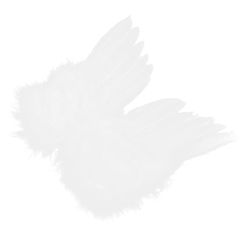 BESPORTBLE Weiße Engelsflügel Puppendeko Flügel für Kleine Puppen Einfach zu Befestigen Stilvolles Accessoire für Engel Kostüm von BESPORTBLE