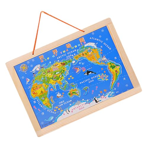 BESPORTBLE Welt und China Kartenpuzzle Holzspielzeug für Interaktives Lernspiel Kleines Hölzernes Puzzle Fördert Geografisches Verständnis Tragbar und Sicher für Kleinkinder BESPORTBLE Welt und China Kartenpuzzle Holzspielzeug für Interaktives Lernspiel Kleines Hölzernes Puzzle Fördert Geografisches Verständnis Tragbar und Sicher für Kleinkinder von BESPORTBLE