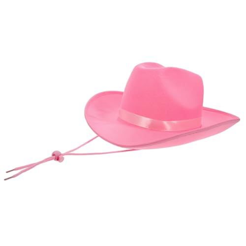 BESPORTBLE Western Cowgirl Hut Filz mit Gebogener Krempe Verstellbar für Damen und Mädchen Modisches Kostümzubehör für Party und Cosplay BESPORTBLE Western Cowgirl Hut Filz mit Gebogener Krempe Verstellbar für Damen und Mädchen Modisches Kostümzubehör für Party und Cosplay von BESPORTBLE
