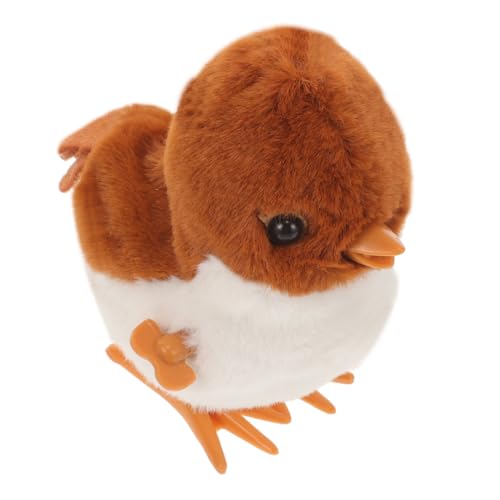 BESPORTBLE Wind Up Kleiner Sparrowspringer Bewegliches Tierparty Kindergeburtstag Ostern Favor Plüsch Haustier Nachahmung von BESPORTBLE