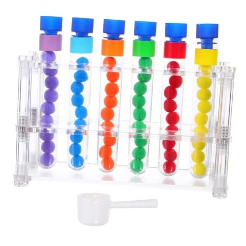 BESPORTBLE Wissenschaftliches Lernspiel Farbige Sortier-experimentier Teströhrchen Regenbogenbällen und Schaufeln für Vorschulkinder Feinmotorik und Kindergarten Lernspielzeug BESPORTBLE Wissenschaftliches Lernspiel Farbige Sortier-experimentier Teströhrchen Regenbogenbällen und Schaufeln für Vorschulkinder Feinmotorik und Kindergarten Lernspielzeug von BESPORTBLE