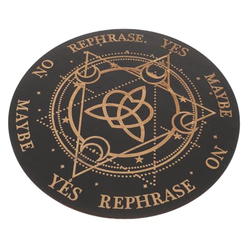 BESPORTBLE Witch Pendelbrett Kunstvoller Gravur Langlebig und Verschleißfest für Wahrsagerei Hexenaltar Dekoration und Anfänger im Divinationsspiel BESPORTBLE Witch Pendelbrett Kunstvoller Gravur Langlebig und Verschleißfest für Wahrsagerei Hexenaltar Dekoration und Anfänger im Divinationsspiel von BESPORTBLE