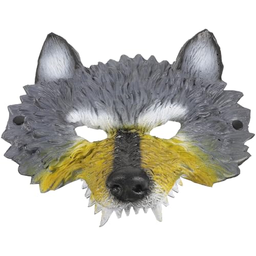BESPORTBLE Wolf Mask Realistische Tiermaske für Halloween Karneval und Cosplay Lustige Verkleidung für Partys Maskeraden und Kostümbälle Hochwertiges PU Material Schwarz Gelb BESPORTBLE Wolf Mask Realistische Tiermaske für Halloween Karneval und Cosplay Lustige Verkleidung für Partys Maskeraden und Kostümbälle Hochwertiges PU Material Schwarz Gelb von BESPORTBLE
