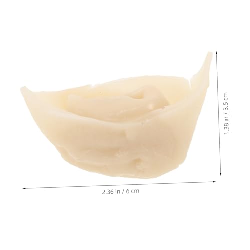 BESPORTBLE Wonton -modellspielzeug Simulationsdekoration Lebensmittelförmiges Lebensmittelmodell Simulationsküchenspielzeug Zum Thema Essen Künstliche Huntun-Requisite PVC Beige von BESPORTBLE