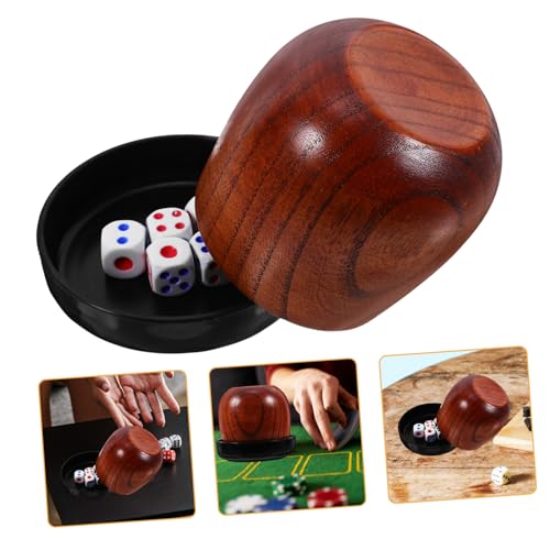 BESPORTBLE Würfelbecher Set aus Massivem Holz mit Kleinen Würfeln Stoßfest Flacher Boden als Zubehör für Rollenspiele und Brettspiele Spielatmosphäre für Party und Freizeit BESPORTBLE Würfelbecher Set aus Massivem Holz mit Kleinen Würfeln Stoßfest Flacher Boden als Zubehör für Rollenspiele und Brettspiele Spielatmosphäre für Party und Freizeit von BESPORTBLE
