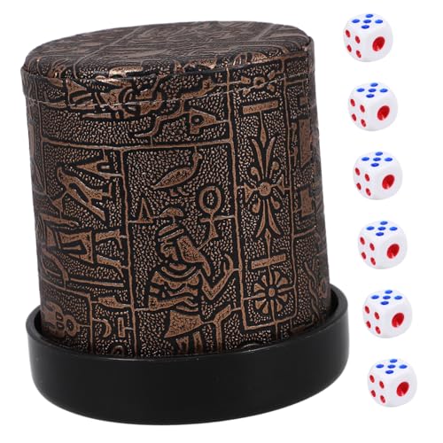 BESPORTBLE Würfelbecher mit Würfeln und Rotem Samtbezug Schalldämpfender Dice Shaker aus Abs und PU Langlebig Große Kapazität für Bar Partyspiele Inklusive Praktischem Sockel BESPORTBLE Würfelbecher mit Würfeln und Rotem Samtbezug Schalldämpfender Dice Shaker aus Abs und PU Langlebig Große Kapazität für Bar Partyspiele Inklusive Praktischem Sockel von BESPORTBLE