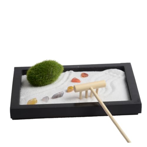 BESPORTBLE Zen Garten Tischdekoration Mit Simulation Moos Und Rechen Meditationsgarten Miniaturlandschaft Für Schreibtisch Sand Tischdekoration Für Zuhause Und Büro BESPORTBLE Zen Garten Tischdekoration Mit Simulation Moos Und Rechen Meditationsgarten Miniaturlandschaft Für Schreibtisch Sand Tischdekoration Für Zuhause Und Büro von BESPORTBLE