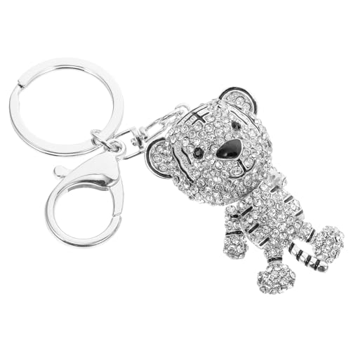BESPORTBLE Zodiac Tiger Schlüsselanhänger Glitzernder Tiger Jahr Anhänger Rhinestone Inlay Handtaschen Accessoire Für Schlüssel Und Taschen Geschenkidee Für Jahr des von BESPORTBLE