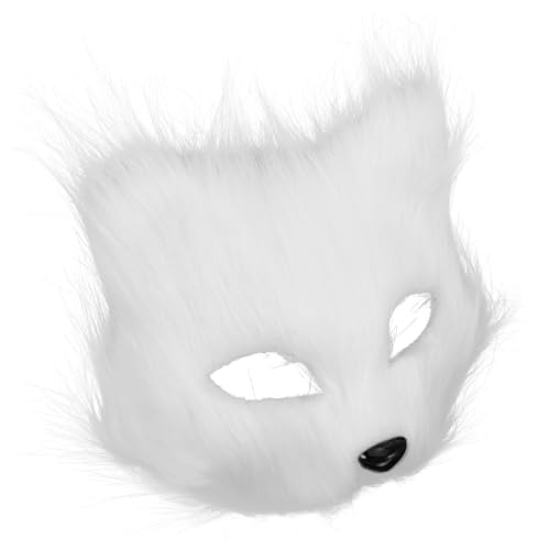 BESPORTBLE Zottelige Fuchsmaske Fuchs Kostüm Kopfbedeckung pelziges Kostüm Faux-Fuchs-Gesichtsmaske Halloween-Fuchs-Halbmasken Halloween-Fuchsmaske Fuchsmasken Kunstwolle Weiß BESPORTBLE Zottelige Fuchsmaske Fuchs Kostüm Kopfbedeckung pelziges Kostüm Faux-Fuchs-Gesichtsmaske Halloween-Fuchs-Halbmasken Halloween-Fuchsmaske Fuchsmasken Kunstwolle Weiß von BESPORTBLE