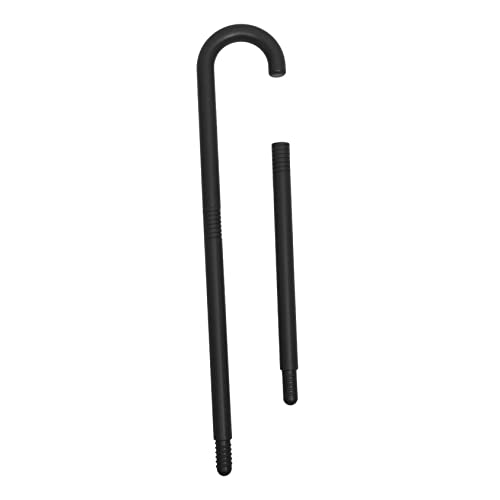 BESPORTBLE Zuckerrohr-Requisiten- Cosplay Halloween-krückenstütze Halloween-kostüm Spazierstock Gehstock Spazierstock Für Halloween-anziehstütze Kostüme Runder Stab Black Plastik von BESPORTBLE