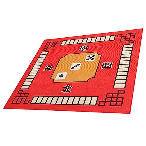 BESPORTBLE rutschfeste Mahjong Tischauflage Aus Mikrofaser Verdickte Mahjong Matte Für Zuhause Und Schalldämpfung Quadratisches Design Für Spieleabende von BESPORTBLE
