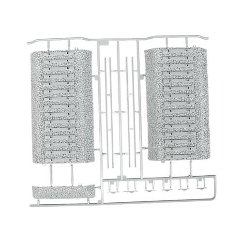 BESSTUUP 1/72 Deutsche Eisenbahnschiene, Bahn-Set, DIY-Montage für Tischspiele, 500 mm, PP-Kunststoffmodell BESSTUUP 1/72 Deutsche Eisenbahnschiene, Bahn-Set, DIY-Montage für Tischspiele, 500 mm, PP-Kunststoffmodell von BESSTUUP