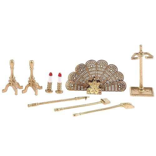 BESSTUUP 1:12 Maßstab Puppenhaus Kamin Abdeckung Set Miniatur Handwerk Möbel Zubehör Retro Stil Metall Dekoration für Geburtstage BESSTUUP 1:12 Maßstab Puppenhaus Kamin Abdeckung Set Miniatur Handwerk Möbel Zubehör Retro Stil Metall Dekoration für Geburtstage von BESSTUUP