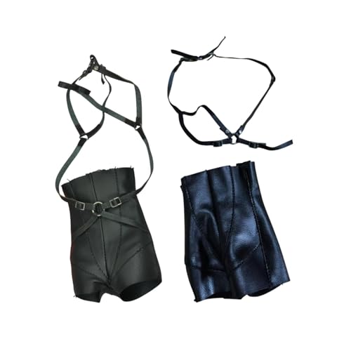 BESSTUUP Damen-Shorts im Maßstab 1/6, PU-Leder, hohe Taille, mit passendem Gürtel, für 30,5 cm große Actionfigur BESSTUUP Damen-Shorts im Maßstab 1/6, PU-Leder, hohe Taille, mit passendem Gürtel, für 30,5 cm große Actionfigur von BESSTUUP