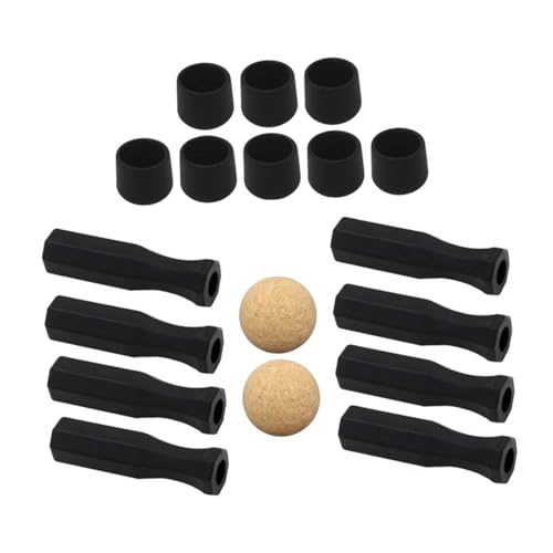 BESSTUUP Kickertischgriffe Ersatz Schwarz mit 2 Bällen und Endkappen Einfach zu Installieren Mini Tischfußball Spiel Zubehör BESSTUUP Kickertischgriffe Ersatz Schwarz mit 2 Bällen und Endkappen Einfach zu Installieren Mini Tischfußball Spiel Zubehör von BESSTUUP