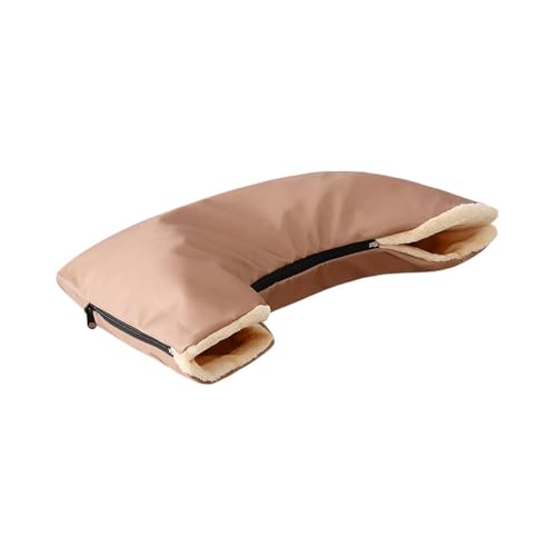 BESSTUUP Kinderwagenhandschuhe Handhandschuhe Winter Anti-Frost Pram Handmuff Dicke Handschuhe für Kinderwagen (Curry) von BESSTUUP