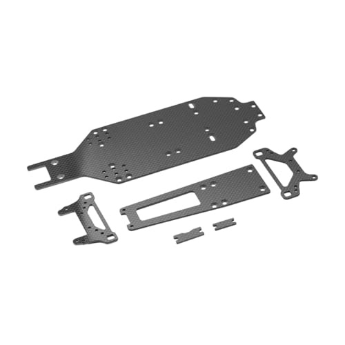 BESSTUUP Kohlefaser-RC-Auto-Chassis, Maßstab 1:10, Upgrade-Kit, leicht, einfach zu installieren von BESSTUUP