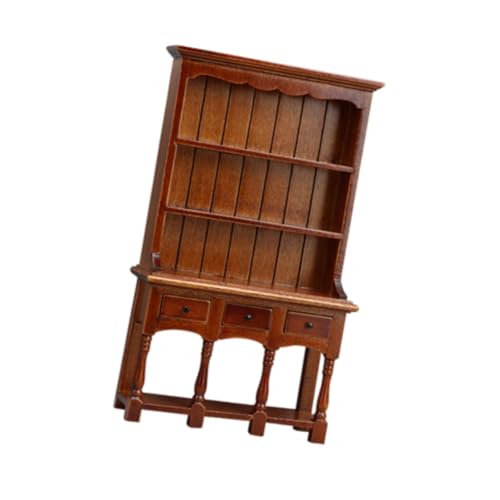 BESSTUUP Puppenhaus-Bücherregal im Maßstab 1:12, Miniatur-Ausstellungsregal, Holzschrank für Wohnzimmer, Schlafzimmer, Arbeitszimmer, Dekor BESSTUUP Puppenhaus-Bücherregal im Maßstab 1:12, Miniatur-Ausstellungsregal, Holzschrank für Wohnzimmer, Schlafzimmer, Arbeitszimmer, Dekor von BESSTUUP