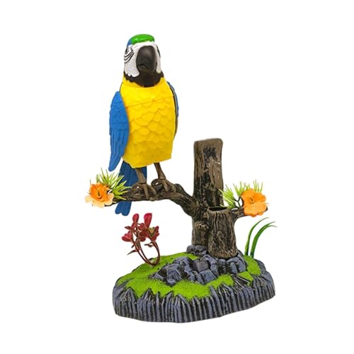 BESSTUUP Simulation Bird Spielzeug Sprechender Papagei Elektronisches Haustier Wohnkultur Geschenk für Kinder von BESSTUUP