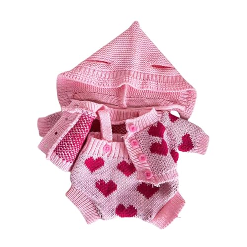 Bekleidungsset für 38 cm große Puppen mit Herzmotiv und Hose zum Aufhängen Bekleidungsset für 38 cm große Puppen mit Herzmotiv und Hose zum Aufhängen von BESSTUUP