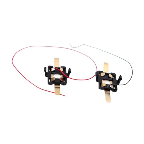Elektrische Zugkontaktplatten im Maßstab 1/87 HO, für Modelleisenbahnen, 2er-Pack, Metall- und PP-Struktur, kompatibel mit HO-Skala Zugzubehör von BESSTUUP