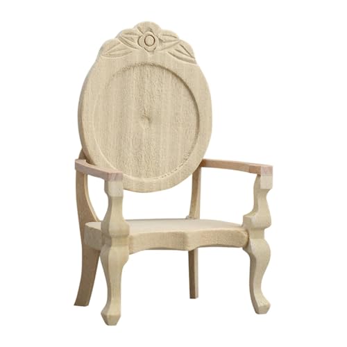 Geschnitzte Einzelsitz Miniaturmöbel Modell Stuhl kleine handgemachte Vintage Sofa Blumentopf Landschaften Miniaturgärten von BESSTUUP