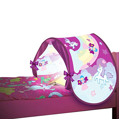 STARLYF SleepFun Tent Original Playhouse für Kinder, Aus Dem TV-Werbung, Pop Up Bed Tent Mit Leselicht, Dekoration für Schlafzimmer Einzelbetten von BEST DIRECT