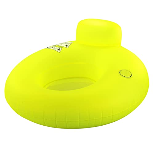 BEST SPORTING Wassersessel mit Rückenlehne, aufblasbar, gelb oder rot (gelb) von BEST SPORTING