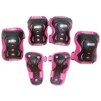 BEST Sporting Schützer Set Girls bis 50 kg pink/schwarz Größe XS/S 7 Teile BEST Sporting Schützer Set Girls bis 50 kg pink/schwarz Größe XS/S 7 Teile von BEST Sport & Freizeit