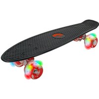 BEST Sporting Skateboard Retro LED für Kinder schwarz 9x15x57cm von BEST Sport & Freizeit