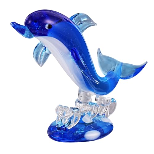 BESTOYARD 1 Stück Delphin Aus Glas Figuren Puppenhaus Miniaturen Tier -schreibtischdekoration Hundedekor Blaue Badezimmerornamente Aquariumzubehör -Ornamente Koralle Blue BESTOYARD 1 Stück Delphin Aus Glas Figuren Puppenhaus Miniaturen Tier -schreibtischdekoration Hundedekor Blaue Badezimmerornamente Aquariumzubehör -Ornamente Koralle Blue von BESTOYARD