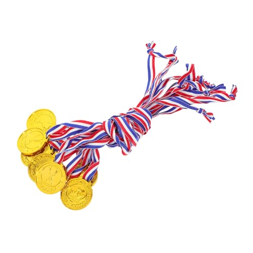 BESTOYARD 10 Stück Plastische Goldmedaillen für Fußball Medaillen für Sportwettbewerbe Partys und Preise Motivationsgeschenke für Junge von BESTOYARD