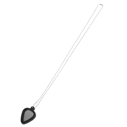 BESTOYARD 1Satz Gitarren Pick Halskette Verstellbare Kette Gitarren Pick Anhänger Herzförmiger Ukulele Pick Stahlschmuck Für Musiker Männer Und Frauen Picks von BESTOYARD