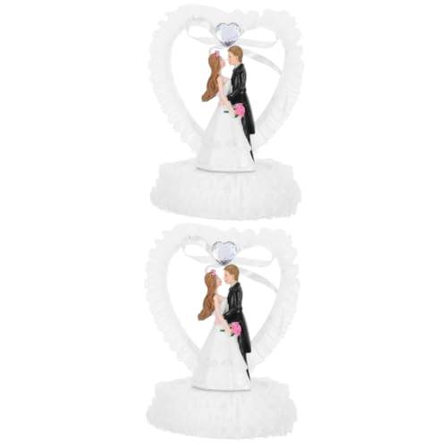 BESTOYARD 2St Hochzeitsdekorationen Kuchendekoration Geburtstagsdekorationen Brautparty Kuchenspray hochzeitsschmuck hochzeitsfiguren kompakte Pärchenfigur dekorative Paarpuppe Plastik Weiß BESTOYARD 2St Hochzeitsdekorationen Kuchendekoration Geburtstagsdekorationen Brautparty Kuchenspray hochzeitsschmuck hochzeitsfiguren kompakte Pärchenfigur dekorative Paarpuppe Plastik Weiß von BESTOYARD