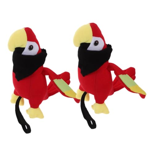 BESTOYARD 2Stücke Plüsch Papagei Schulterrequisite für Piratenkostüm Realistisches Papageien für Halloween Partys und Rollenspiele mit Sicherem Befestigungssystem und Kuscheligem BESTOYARD 2Stücke Plüsch Papagei Schulterrequisite für Piratenkostüm Realistisches Papageien für Halloween Partys und Rollenspiele mit Sicherem Befestigungssystem und Kuscheligem von BESTOYARD