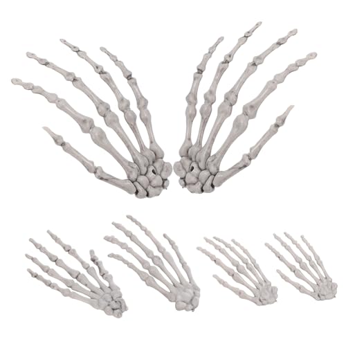 BESTOYARD 3 Paare Halloween Skelett Hand Requisiten Gruselige Ornamente für Spukhäuser und Partys Kreative Dekoration für Halloween für Scherzartikel und Furchterregende Effekte BESTOYARD 3 Paare Halloween Skelett Hand Requisiten Gruselige Ornamente für Spukhäuser und Partys Kreative Dekoration für Halloween für Scherzartikel und Furchterregende Effekte von BESTOYARD