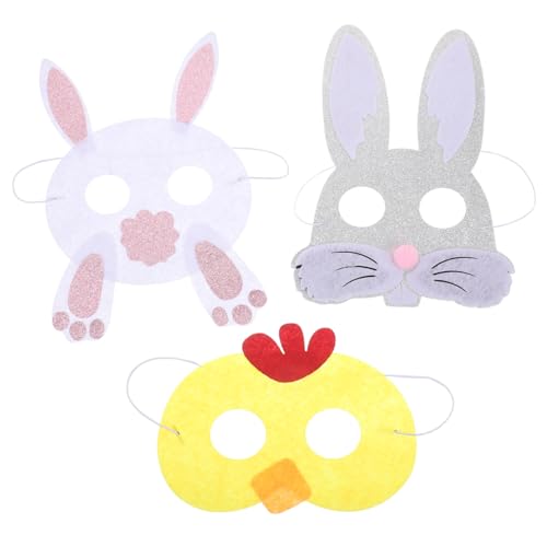 BESTOYARD 3Stücke Tiermasken für Ostern Niedliche Häschen und Kükenmasken aus Maskerade Requisiten für Karneval Kostümpartys und Thematische Feiern Gastgeschenke zu Ostern BESTOYARD 3Stücke Tiermasken für Ostern Niedliche Häschen und Kükenmasken aus Maskerade Requisiten für Karneval Kostümpartys und Thematische Feiern Gastgeschenke zu Ostern von BESTOYARD