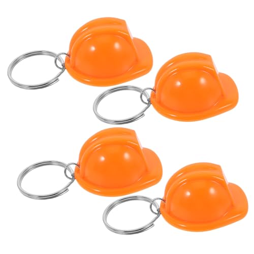 BESTOYARD 4 Stück Mini Bauhelm Schlüsselanhänger Kreative Mini Sicherheitshelme für Baupartys Einzigartige Praktische Schlüsselringe für Männer von BESTOYARD