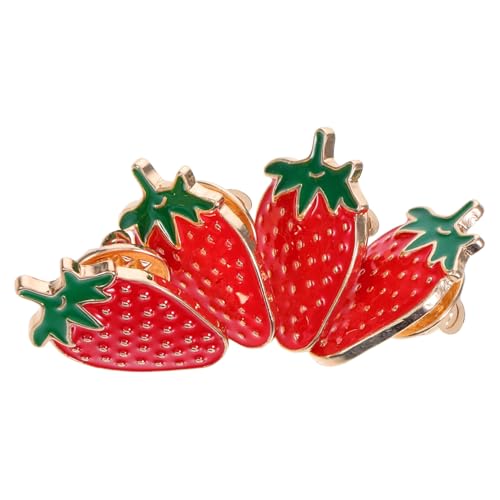 BESTOYARD 4 Teiliges Erdbeer Broschen Set Für Sommerparty Outfits Schmuck Kragenclips Modische Accessoires Mit Obstmotiven Für Kleidung Und Taschen BESTOYARD 4 Teiliges Erdbeer Broschen Set Für Sommerparty Outfits Schmuck Kragenclips Modische Accessoires Mit Obstmotiven Für Kleidung Und Taschen von BESTOYARD