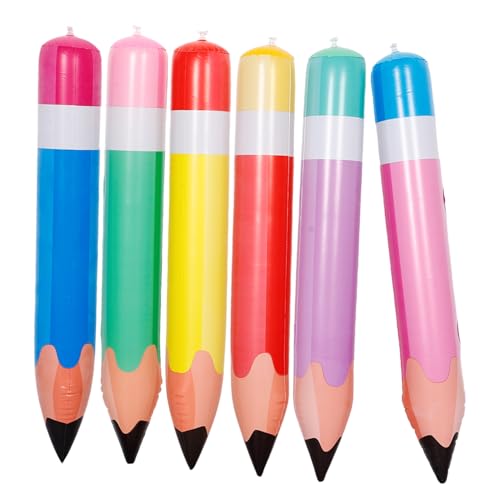 BESTOYARD 6 Stück aufblasbarer Bleistift Stifte riesiges Bleistiftdekor trendy riesige Bleistiftstütze Jumbo-Bleistift-Requisite Bleistiftspielzeug für Großes Bleistiftspielzeug PVC BESTOYARD 6 Stück aufblasbarer Bleistift Stifte riesiges Bleistiftdekor trendy riesige Bleistiftstütze Jumbo-Bleistift-Requisite Bleistiftspielzeug für Großes Bleistiftspielzeug PVC von BESTOYARD